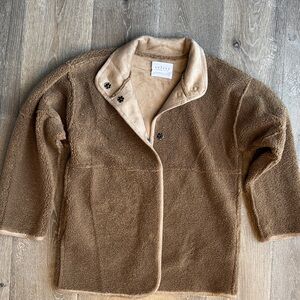 Velvet by Graham & Spencer Camel Reversible Teddy Jacket